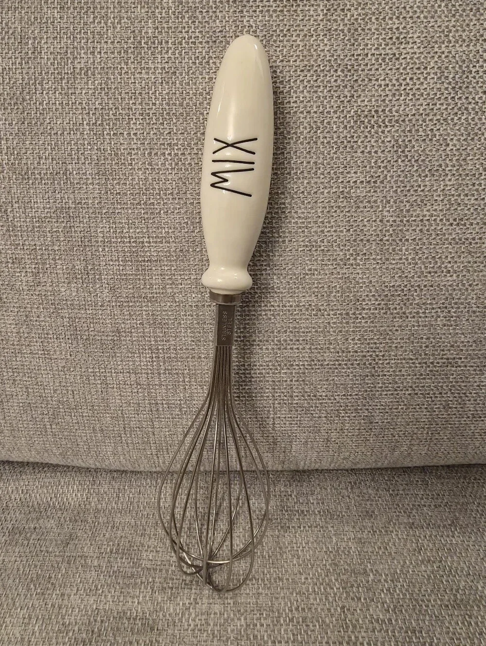 Rae Dunn Cream Ceramic Handle Whisk